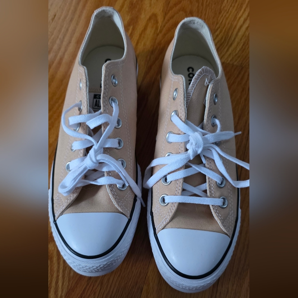 New Converse Chuck Taylor All Star OX Sneaker Particle Beige Women Size 8.5